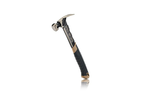 Finish Nailing Hammer 16 Oz Rip Claw Smooth Face With Shock Absorbing Grip For Precise Nail Driving In Finish Work Trim Cabinetry And Framing Tasks Built For Pros And Serious DIYers Ballistically Balanced Head Magnetic Nail Starter