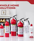 Multi Purpose Fire Extinguisher 1A10BC For Home Office Dorm And Residential Use displayed with other fire safety products