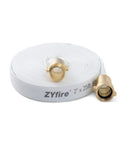 Fire Hose 2 Inch ID 25 Ft Single Jacket TPU Firefighter Hose with M and F NST NH Brass Couplings coiled