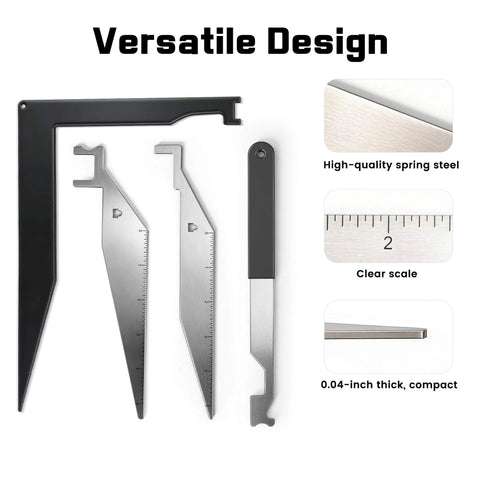 Pro Grade Firefighting Tool Set Four Piece Pry Bar Kit With Spring Steel Construction For Emergency Rescue displayed on white background
