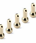 Five Piece 12mm Brass Ball CNC Nozzles With Slanted Hole For Extended Coolant Supply Screw Lock High Pressure Oil Cooling For Jewelry Lathes