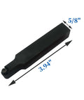 Five Eighths Inch And Three Quarters Inch Lathe Turning Holders Set With Round Carbide Inserts for hardened steel, 5/8 inch holder shown.