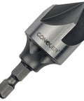 Five Flute Metal Countersink Drill Bit With Eighty Seven Degree Head For One Quarter Inch Hex Shank Designed For Holes From Three To Nineteen Mm
