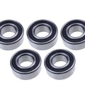 Five Pack Of 35mm Bore Double Row Angular Contact Ball Bearings 5207 2RS Delivers Precise Shaft Support Sealed Performance