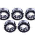 Five Pack Of 35mm Bore Double Row Angular Contact Ball Bearings 5207 2RS Delivers Precise Shaft Support Sealed Performance And Long Lasting Reliability For Conveyors Gearboxes And Automation Equipment In Compact Demanding Machinery
