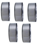 Five Pack Of 35mm Bore Double Row Angular Contact Ball Bearings 5207 2RS Delivers Precise Shaft Support Sealed Performance view