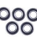 Five Pack Of 35mm Bore Double Row Angular Contact Ball Bearings 5207 2RS Delivers Precise Shaft Support Sealed Performance