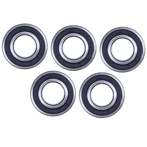 Five Pack Of 35mm Bore Double Row Angular Contact Ball Bearings 5207 2RS Delivers Precise Shaft Support Sealed Performance