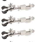 Five Pack Burette Clamp With Bosshead And Test Tube Holder For Lab Use, PVC Coated Round Jaws Deliver Non Slip Grip On Delicate Labware