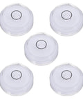 Five Pack Round Bubble Levels 30x10mm Mini Circular Bullseye Spirit Levels For Precise Alignment on Camera Tripods