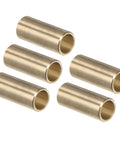 Five Piece Sleeve Bearings With One Quarter Inch Bore And Five Sixteenth Inch Outer Diameter Three Quarter Inch Length Cast Brass