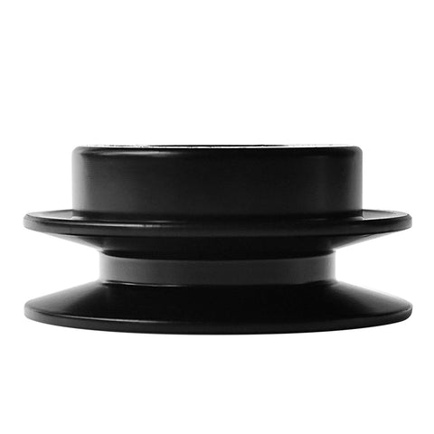 Side view of 2.5 Inch OD Fixed Bore V Belt Pulley With 7/8 Inch Bore Single Groove Cast Iron Anticorrosion Durable Design MinerGuy AK2578