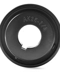 Front view of 2.5 Inch OD Fixed Bore V Belt Pulley with 7/8 Inch Bore Single Groove Cast Iron Anticorrosion Durable Design for 3L 4L A AX V Belts.