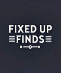 Logo displaying 'Fixed Up Finds' in bold white text on a dark background.