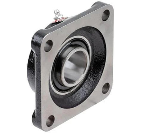 1-7/16 Inch Flange Block Ball Bearing With Cast Iron Housing Sealed For Long Life Interchangeable With Leading Brands Rexnord