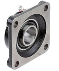 Link-Belt F3U219N One And Three Sixteenths Inch Flange Block Ball Bearing With Cast Iron Housing, Sealed Design, side view