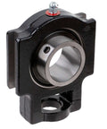 Side view of Heavy Duty Flange Block Ball Bearing With One And A Quarter Inch Shaft Built To Last Thanks To Interchangeable Cast Iron Housing Rexnord Link-Belt FB3S220E Industrial Grade Bearing