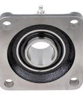 Front view of Link-Belt F3U219N One And Three Sixteenths Inch Flange Block Ball Bearing With Cast Iron Housing, Sealed Design