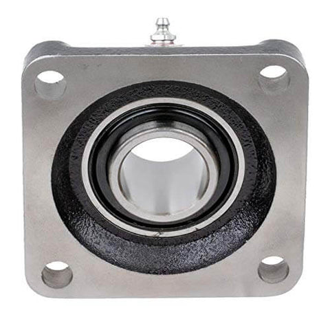 Front view of 1-7/16 Inch Flange Block Ball Bearing With Cast Iron Housing Sealed For Long Life Interchangeable With Leading Brands.
