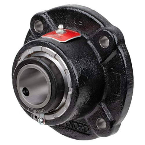 Flange Block Spherical Roller Bearing 2 3/16 Inch FB22435H Rexnord Link Belt Cast Iron Housing With Engineered Seals And Setscrew