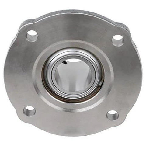 Front view of Flange Block Spherical Roller Bearing 2 3/16 Inch FB22435H Rexnord Link Belt Cast Iron Housing.