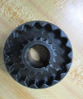 Top view of TB Woods 3J58 Flange Coupling Five Eighth Inch Bore Two And One Sixteenth Inch Outer Diameter Carbon Steel Hub Sleeve.