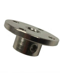 Close-up of 8mm flange coupling, part of 2pcs 8mm Flange Coupling with Wrench High Hardness Shaft Connector Rigid Axis Model Coupler Fitting.