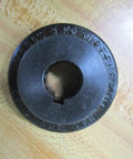 Top view of TB Woods 3J58 Flange Coupling Five Eighth Inch Bore Two And One Sixteenth Inch Outer Diameter Carbon Steel Hub Sleeve