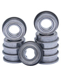 Flange Deep Groove Ball Bearing 6x12x4mm Set Of 10 for precision machinery use, low noise, high speed, ideal for small motors by FKG