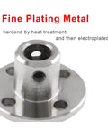Close-up of 4 PCS 6mm Flange Shaft Coupling, Rigid Flange Coupling Motors Guide Shaft Support Coupler, High Hardness Connector