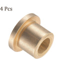 4 Pack Flange Sleeve Bearings Sintered Bronze Self Lubricating Bushings With 6mm Bore 10mm Outer Diameter 10mm Length And 2mm Flange Thickness