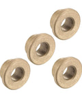 4 Pack Flange Sleeve Bearings 10mm x 16mm x 10mm Self Lubricating Sintered Bronze Bushing for Machine Shafts Maintenance Free Low Noise