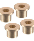 4 Pack Flange Sleeve Bearings Sintered Bronze Self Lubricating Bushings With 6mm Bore 10mm Outer Diameter and 2mm Flange