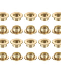 20 Pcs Flange Sleeve Bearings Set With 8mm Bore 10mm OD 6mm Length 15mm Flange Diameter And 1.2mm Flange Thickness Self Lubricating Sintered Bronze Bushing