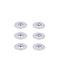 Roller Ball Transfer Bearing Casters Five Eighths Inch Flange Mount 360 Degree Universal Rotation, 6 Pack