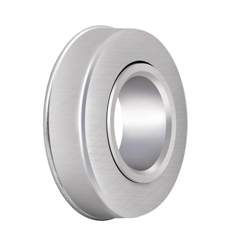 4 Pack Flanged Ball Bearings With Five Eighths Inch Bore And One And Three Eighths Inch Outer Diameter, heavy duty galvanized steel