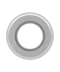 Close-up of 4 Pack Flanged Ball Bearings with five eighths inch bore and one and three eighths inch outer diameter for lawn mowers, galvanized steel