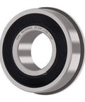 XiKe 10-pack flanged ball bearing, 5/8 in ID × 1-3/8 in OD × 1/2 in wide, for lawn mowers, wheelbarrows, carts