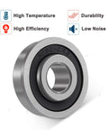 Flanged Ball Bearings Set Five Eighths Inch ID By Bonbo Ten Pack One And Three Eighths Inch OD Double Shielded displayed with features