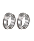 Flanged Ball Bearing 10x15x4mm Shielded Chrome Steel F6700ZZ ABEC1 for precision machinery robots two pieces