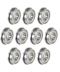 10-pack Durable Flanged Ball Bearing F6900ZZ 10mm By 22mm By 6mm Double Shield Chrome Steel Deep Groove Bearing ABEC 1 For Precision Machinery