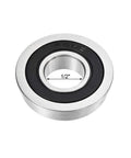 Flanged Ball Bearing FR8-2RS 1/2 x 1-1/8 x 5/16 In Double Sealed Chrome Steel ABEC-3 Bearing, front view with 1/2 inch measurement