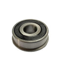 Single flanged ball bearing 1/2 inch bore 1-3/8 inch OD for lawn mowers and carts, part of 10 Pack Flanged Ball Bearings Half Inch Bore By One And Three Eighths Inch Outer Diameter For Lawn Mowers Hand Trucks Wheel Hubs Carts And Garden Gear Workhorse Replacement For Marathon Exmark Stens Prime Line Sunbelt And More