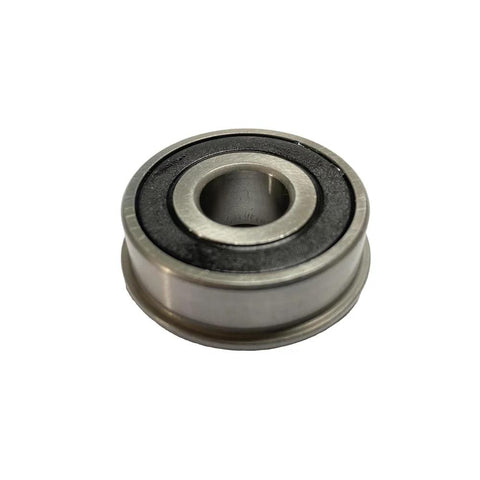 Single flanged ball bearing 1/2 inch bore 1-3/8 inch OD for lawn mowers and carts, part of 10 Pack Flanged Ball Bearings Half Inch Bore By One And Three Eighths Inch Outer Diameter For Lawn Mowers Hand Trucks Wheel Hubs Carts And Garden Gear Workhorse Replacement For Marathon Exmark Stens Prime Line Sunbelt And More