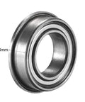 Flanged Ball Bearing MF148ZZ 8x14x4mm Double Shield Chrome Steel GCr15 ABEC1, side view highlighting 4mm thickness