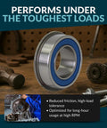 4 Pack Flanged Ball Bearings 3/4 In x 1-3/8 In Chrome Steel Lubricated With Rubber Seals For Lawn Equipment