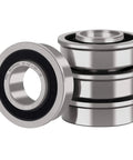 Flanged Ball Bearings One Half Inch Bore One And One Eighth Inch Outer Diameter One Half Inch Wide Sealed Chrome Steel Workhorse for Lawn Mowers