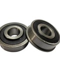 10 Pack Flanged Ball Bearings Half Inch Bore By One And Three Eighths Inch Outer Diameter For Lawn Mowers Hand Trucks Wheel Hubs Carts And Garden Gear