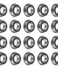 Pack of 20 F688-2RS Flanged Ball Bearing 8x16x5mm Chrome Steel GCr15 Double Sealed for Industrial Equipment Motors and Robotics
