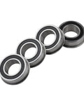 Set Of Four Flanged Ball Bearings 532009040 Compatible With John Deere and Toro, ID 3/4 inch, OD 1-3/8 inches, side view